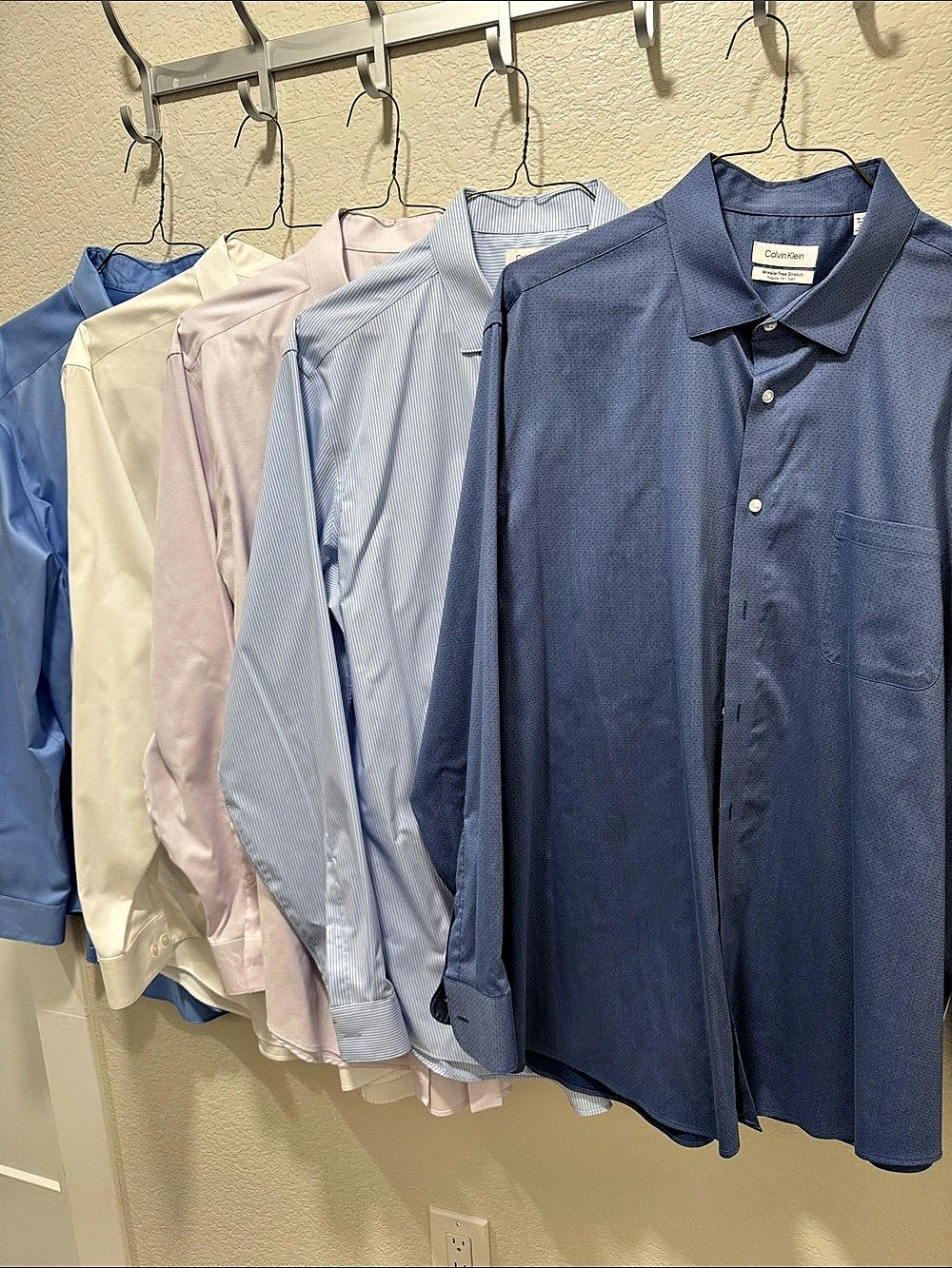 Calvin Klein Infinite Wrinkle Free Dress 2XL Shirts Bundle (18-18.5 and 34/35)